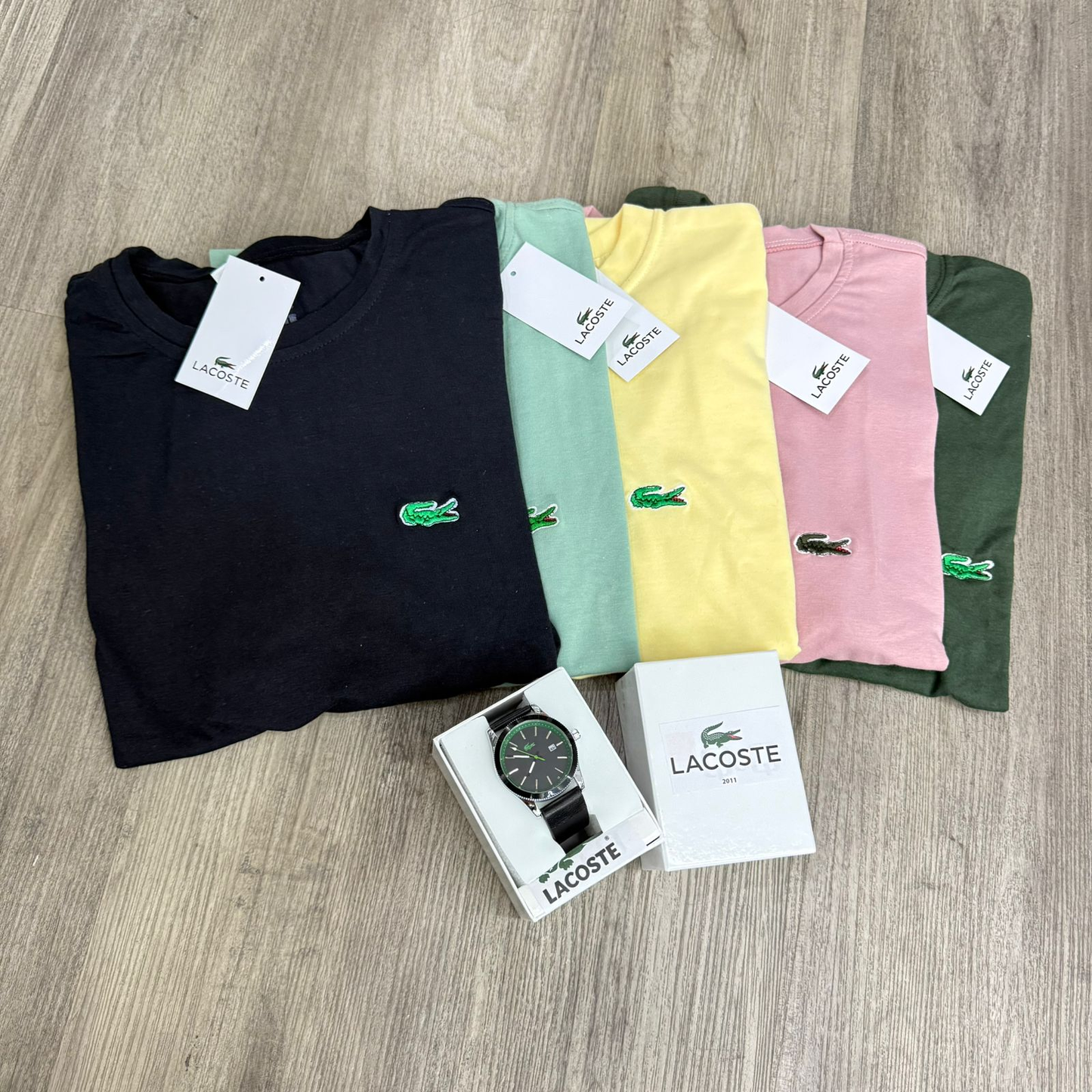 Combo 2X1- Reloj + Camiseta Lacoste